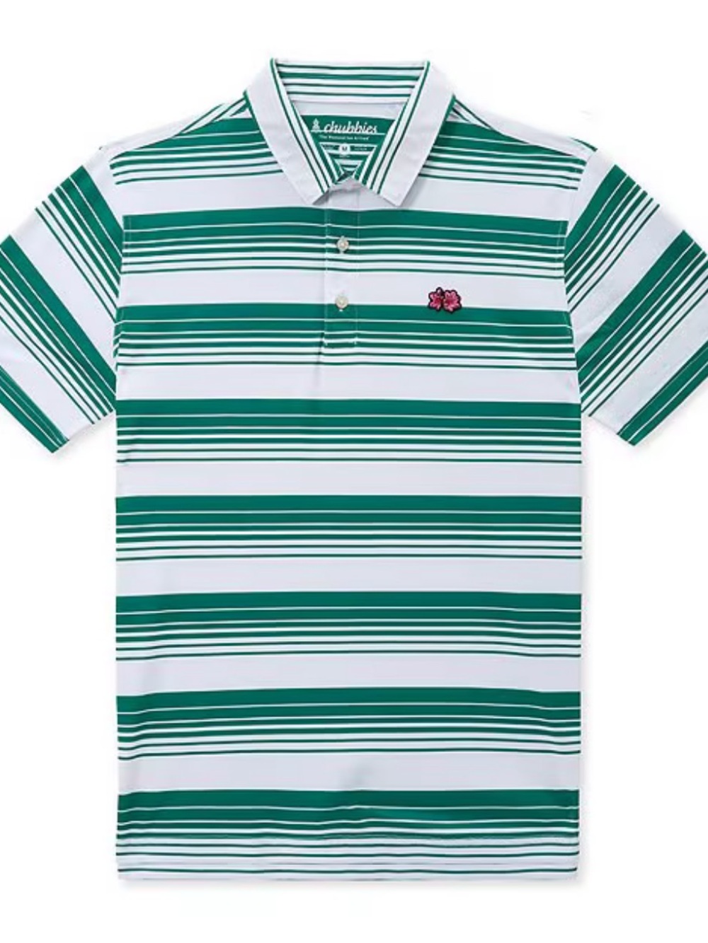 Chubbies
Hole In One Hue Striped Short Sleeve Knit Polo Shirt